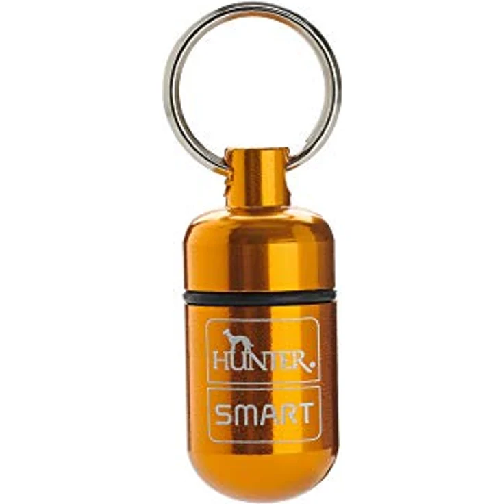 HUNTER Adresshülse M, mit Adresskärtchen, Durchmesser 1,5 cm, orange, Aluminium-Gehäuse mit Gummidichtung – Bild 2