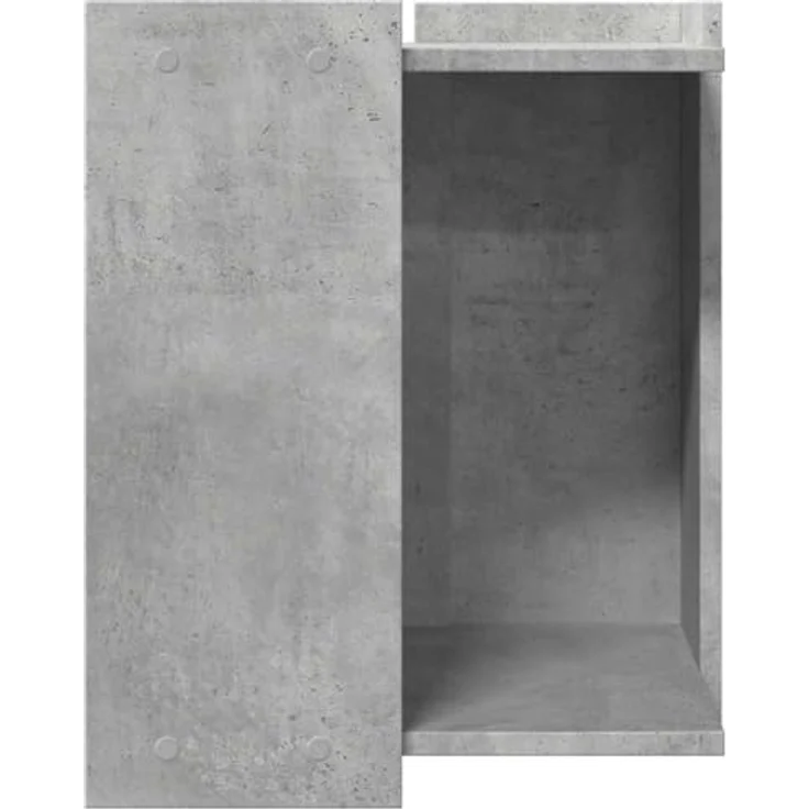 vidaXL Katzentoilette Betongrau 42x42x51 cm Holzwerkstoff – Bild 7