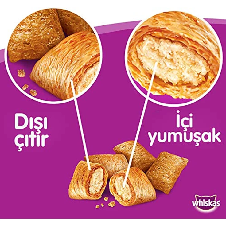 WHISKAS® Beutel Trockenfutter 1+ mit Thunfisch, 3,8kg, ausgewogen mit Vitaminen, knusprige Knackits, unterstützt Zahnpflege – Bild 2