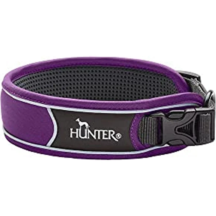Hunter Hunde-Halsung Divo violett-grau S – Bild 2