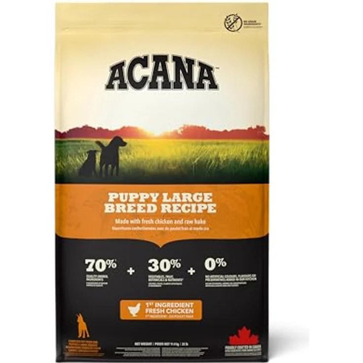 ACANA Puppy Large Breed, Hunde-Trockenfutter mit biologisch angemessenen, getreidefreien Zutaten, 17 kg – Bild 1