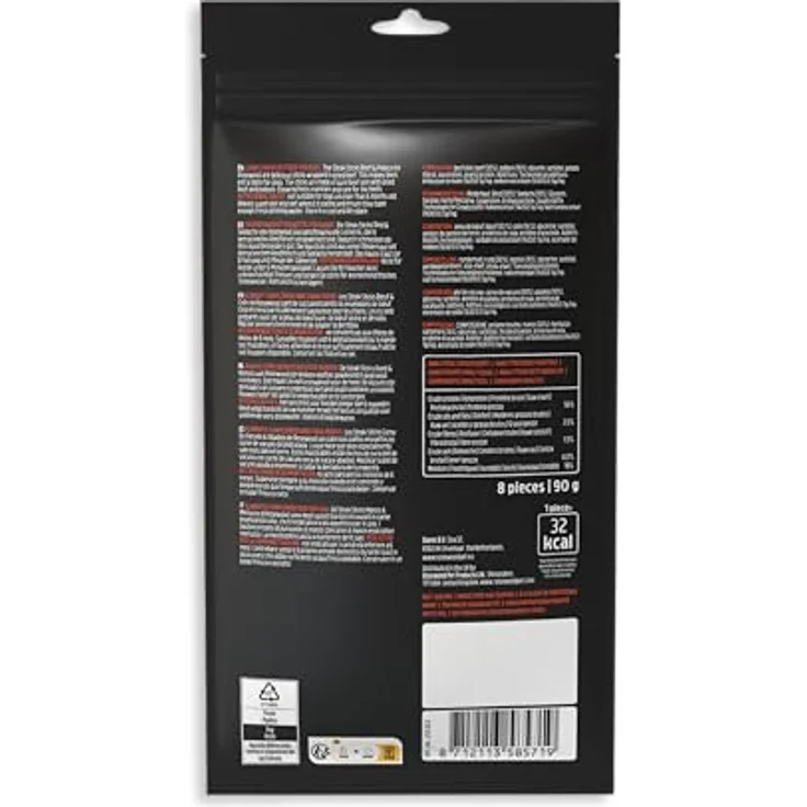 Rosewood Steak Sticks Rind & Seelachs Small, Kausnack aus Rinderhaut für Hunde, ohne Getreide, unterstützt die Zahnpflege, 90 g – Bild 2