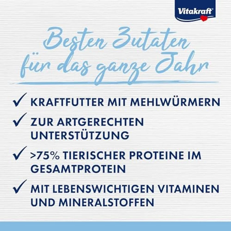 Vitakraft Vita Garden, Trockenfutter für Igel, mit Insekten und hohem Proteinanteil, 2,5 kg – Bild 3