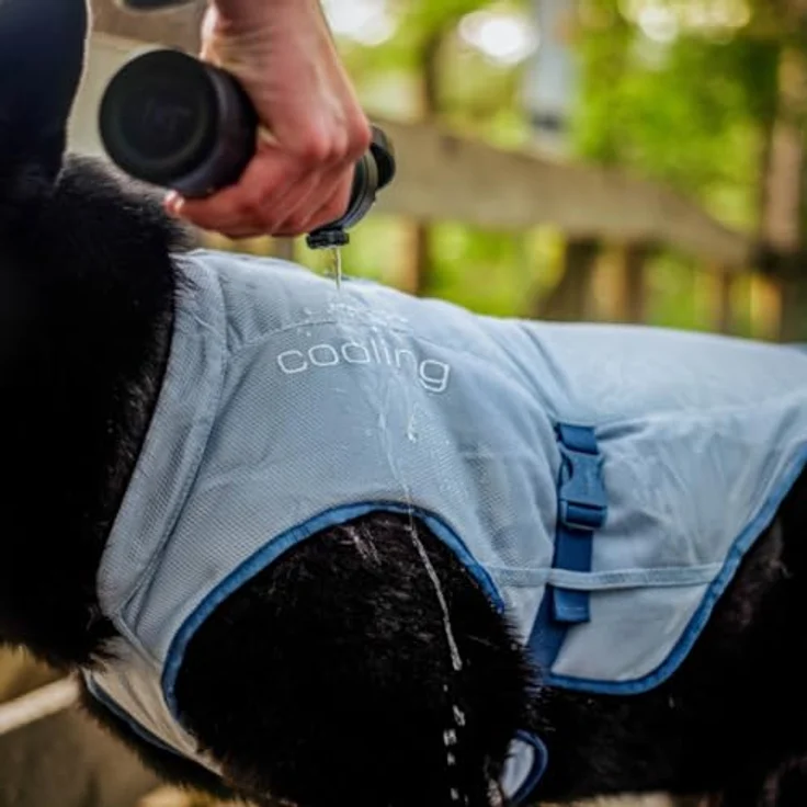 Kurgo Hundekühlweste - Sommer-Kühljacke mit Reflektierenden Akzenten, Grau, Größe L – Bild 5