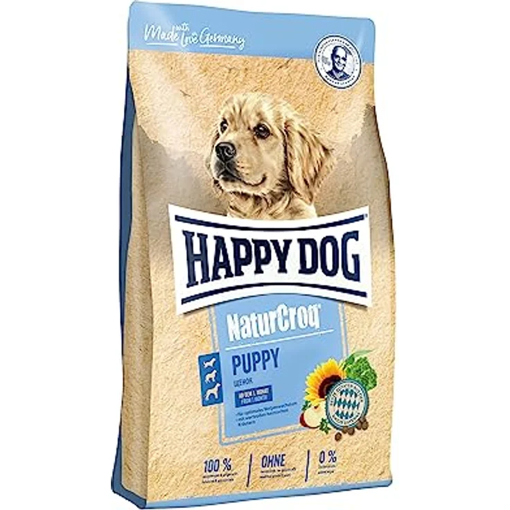 Happy Dog NaturCroq Puppy, Hunde-Trockenfutter mit hochwertigem Geflügel, 4kg, ohne Zuckerzusatz – Bild 1
