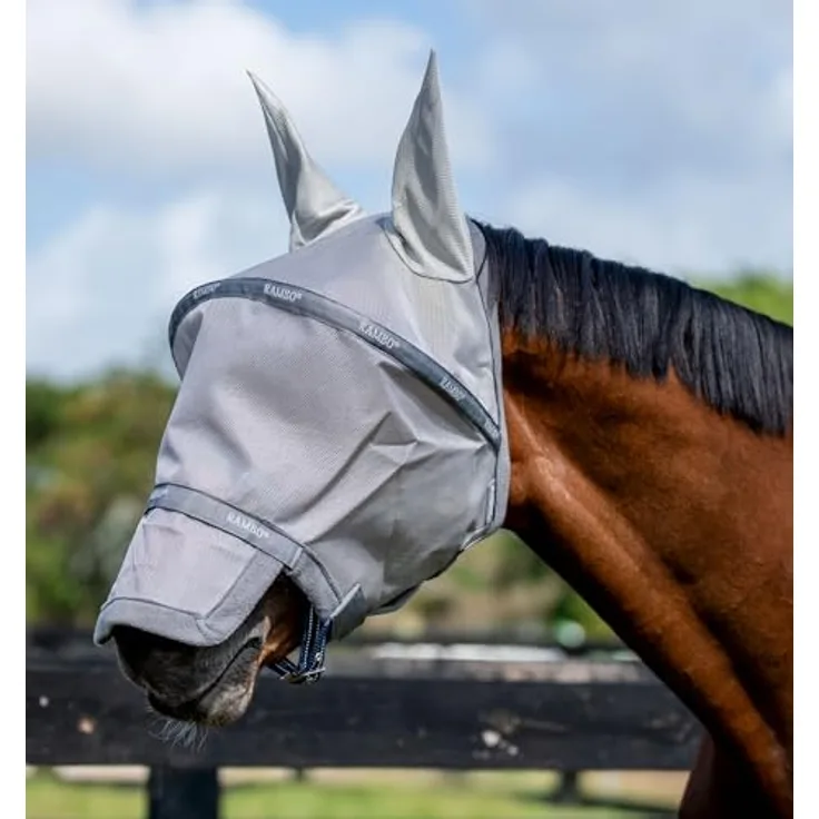 Horseware® Flymask, Pferde-Fliegenmaske mit UV-Schutz und zuverlässigem Insektenschutz, schwarz