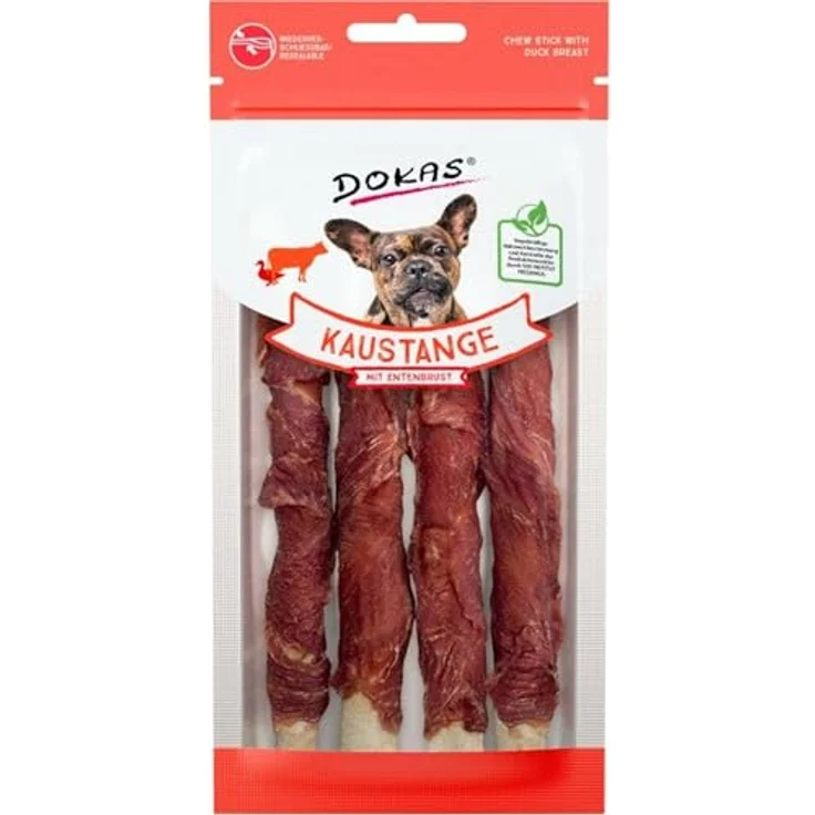 Dokas Kaustange mit Entenbrustfilet, Hochwertiger Hundesnack mit hohem Fleischanteil, 50g – Bild 2