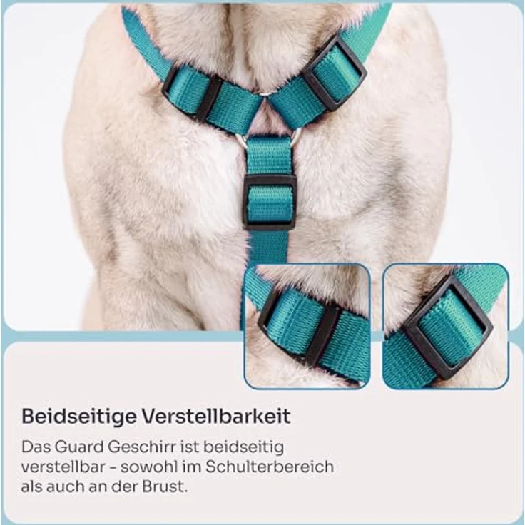 Chaba Guard Hundegeschirr, Anti-Zug & Würgen, verstellbar und ergonomisch, für mittelgroße Hunde, Größe L, MEERES – Bild 5