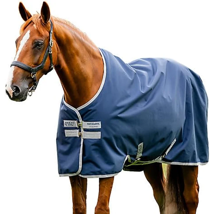 Amigo Horseware Ripstop 900D Turnout 50g 115 cm (5'6"), wasserdicht und atmungsaktiv, Navy/Titanium Grey