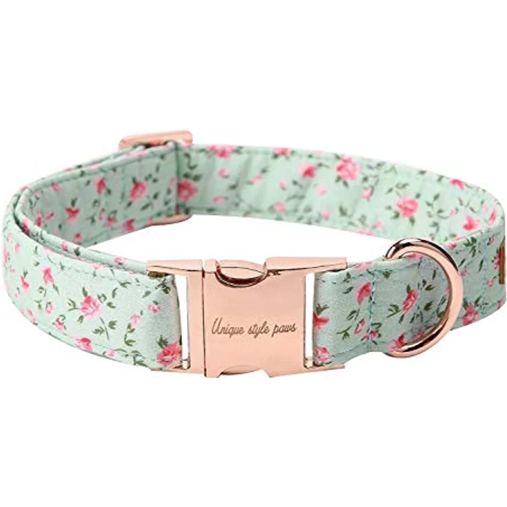 Unique Style Paws Hundehalsband mit Fliege, verstellbar, Baumwolle, in mehreren Größen für Hunde und Katzen – Bild 3