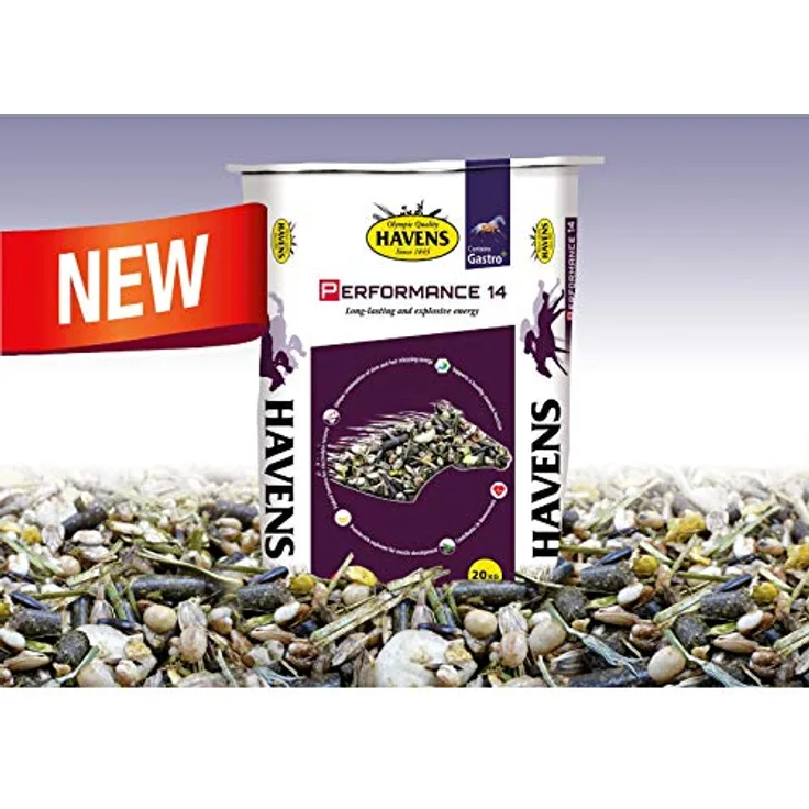 Havens Performance 14, Pferdefutter mit hochwertigen Proteinen, Elektrolyten und Gastro+ zur Unterstützung der Vitalfunktionen, 20kg