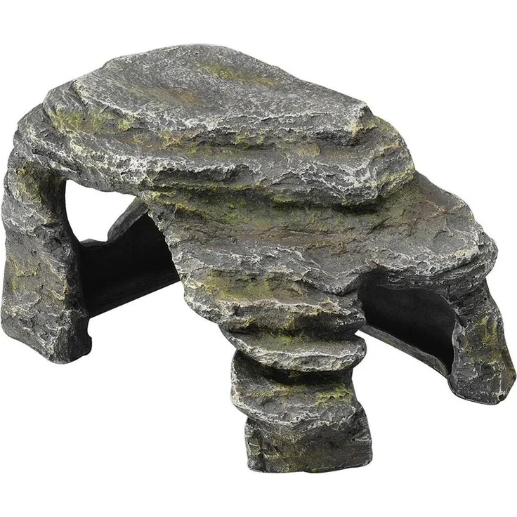 EBI Aqua Della Corner Stone, Aquarium Dekoration aus hochwertigem Polyesterharz, 11 cm hoch, 14 cm breit, 21 cm tief, stabil und pflegeleicht