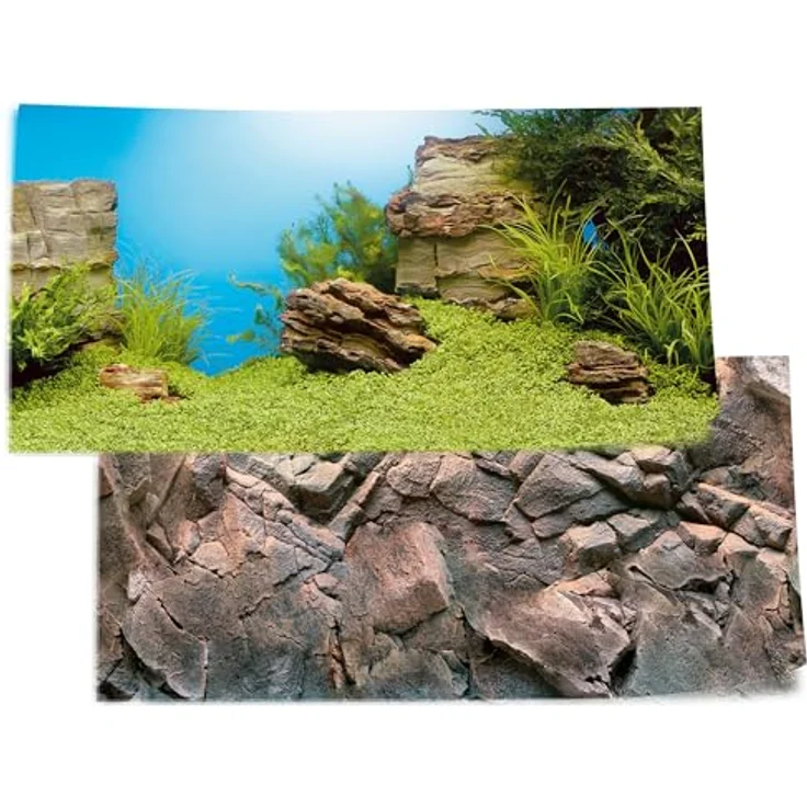 Juwel Aquarium Poster 1 XL, Dekorationsrückwand für Aquarien 120 x 60 cm bis 150 x 60 cm, 2 Motive auf Vorder- und Rückseite – Bild 2