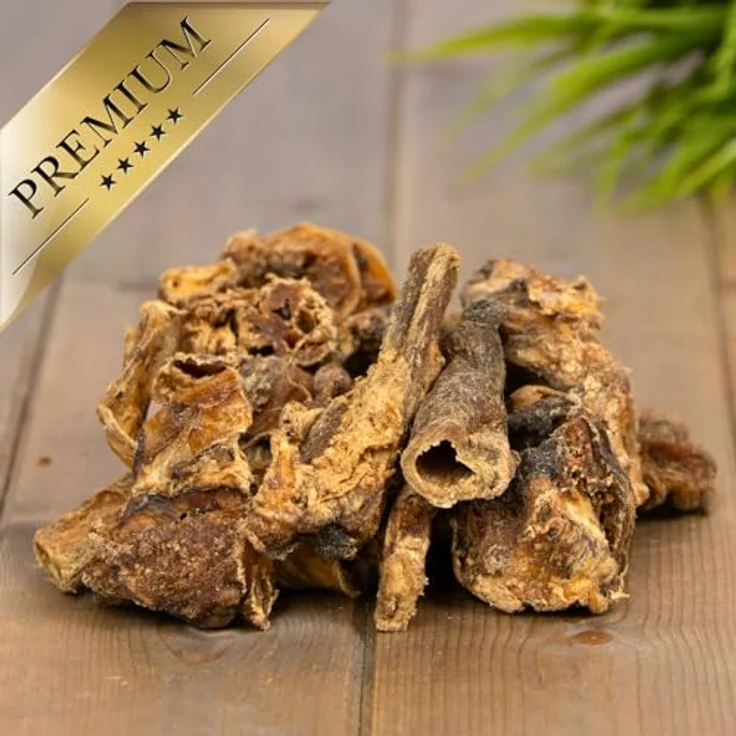 Lyra Pet® Ochsenziemer Abschnitte 1 kg, getrockneter Kausnack für Hunde, proteinreiche Belohnung, zahnreinigend – Bild 3
