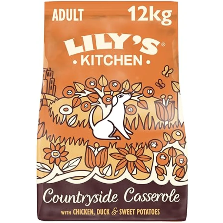 Lily's Kitchen Trockenfutter für ausgewachsene Hunde, Huhn & Ente, getreidefrei, 12kg Beutel – Bild 1