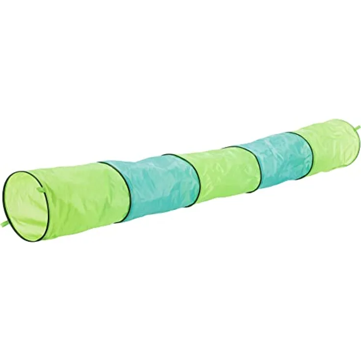 Trixie 6277 Spieltunnel für Kaninchen, ø 18 × 130 cm, Nylon-Optik, zufällige Farbwahl