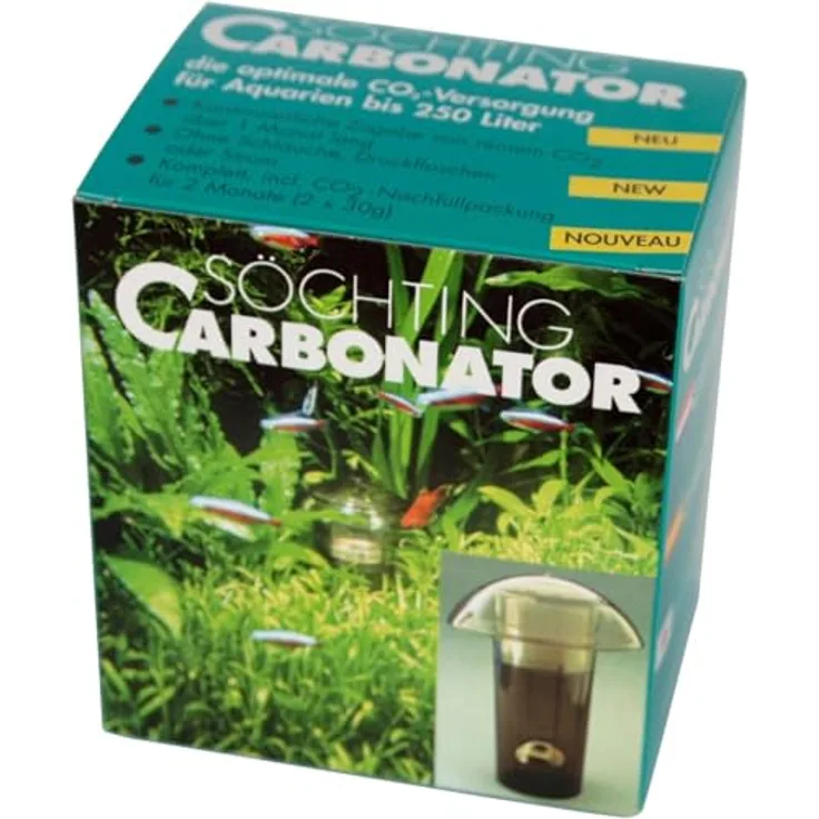 OTTO Söchting Carbonator, CO2-Versorgung für Aquarien bis 250 Liter, stromlos und wartungsfrei, inklusive Reagens für 2 Monate