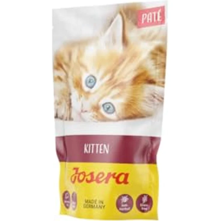 Josera Paté Kitten, Katzen-Nassfutter, 16x85g, vielfältige Geschmackssorten – Bild 1