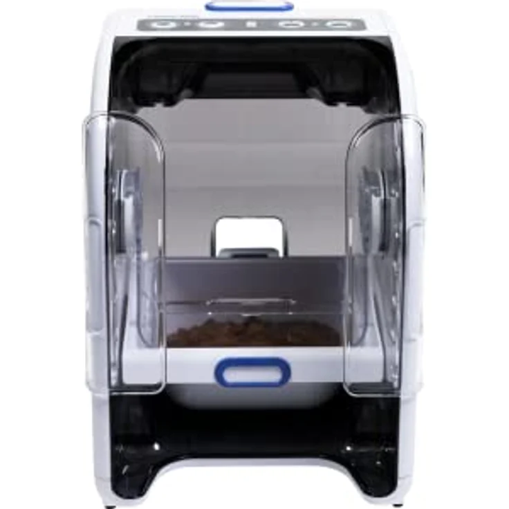 Closer Pets MiBowl CP500, Automatischer selektiver Mikrochip-Futterspender für kleine bis mittelgroße Katzen und Hunde, geschlossener Napf, BPA- und BHT-frei, Weiß – Bild 2