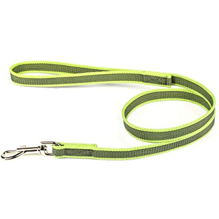 JULIUS K-9 IDC Color & Gray gumierte Leine, 20 mm x 1 m mit Schlaufe, neon-grau, stark und widerstandsfähig, optimaler Griff bei Nässe, leicht zu reinigen, ideal für Sport und Training – Bild 2