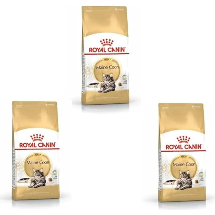 ROYAL CANIN Maine Coon Adult Trockenfutter für Katzen, 3er Pack, 3 x 400 g, zur Unterstützung von Gelenken und Knochen, angepasst an die Bedürfnisse von Maine Coon Katzen – Bild 1