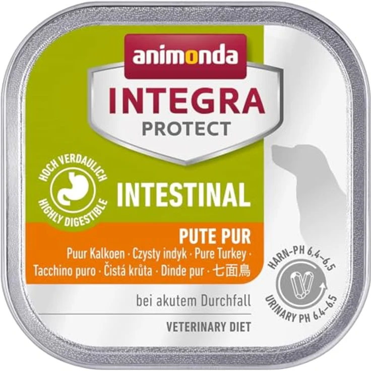 animonda Integra Protect Intestinal, Hunde-Nassfutter mit magerem Geflügel, 11x150g, ohne Farbstoffe – Bild 1