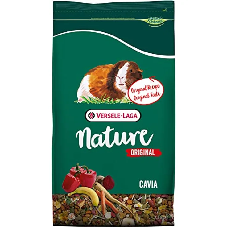 Versele-Laga Cavia Nature Original, Kleintierfutter mit hohem Proteingehalt, 2,5 kg
