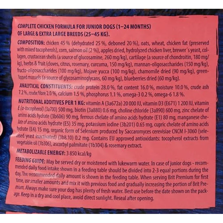 Brit Premium by Nature Junior L, Hunde-Trockenfutter mit wichtigen Inhaltsstoffen, 15kg – Bild 4