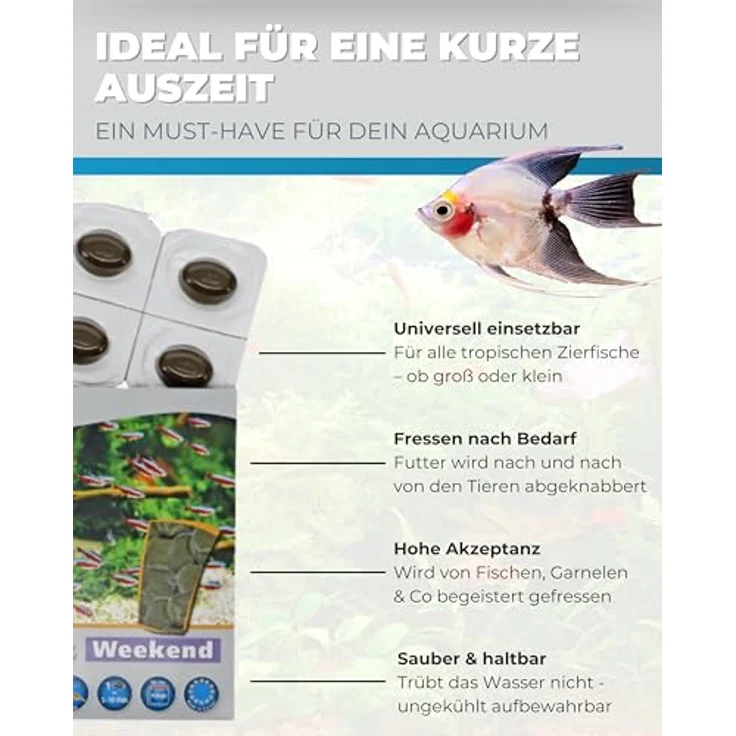 Dupla Gel-O-Drops Weekend, 12 x 2 g, nährstoffreiches Zierfischfutter für bis zu 6 Tage, leicht dosierbar, ungekühlt lagerbar – Bild 4
