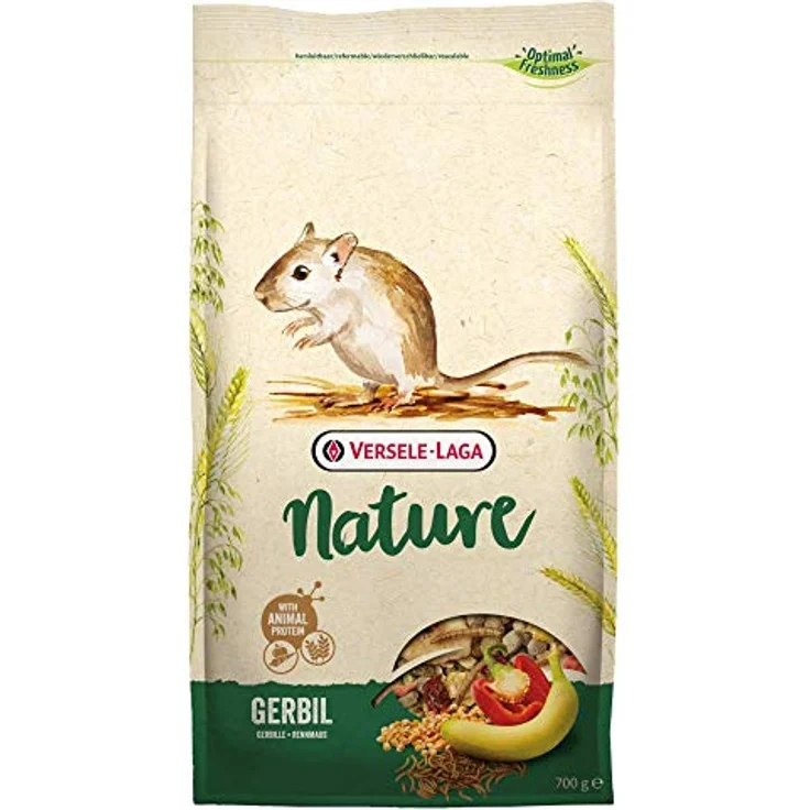 Versele Laga Gerbillo Nature 700 g, ausgewogenes Futter für Rennmäuse, Nager-Mix – Bild 1