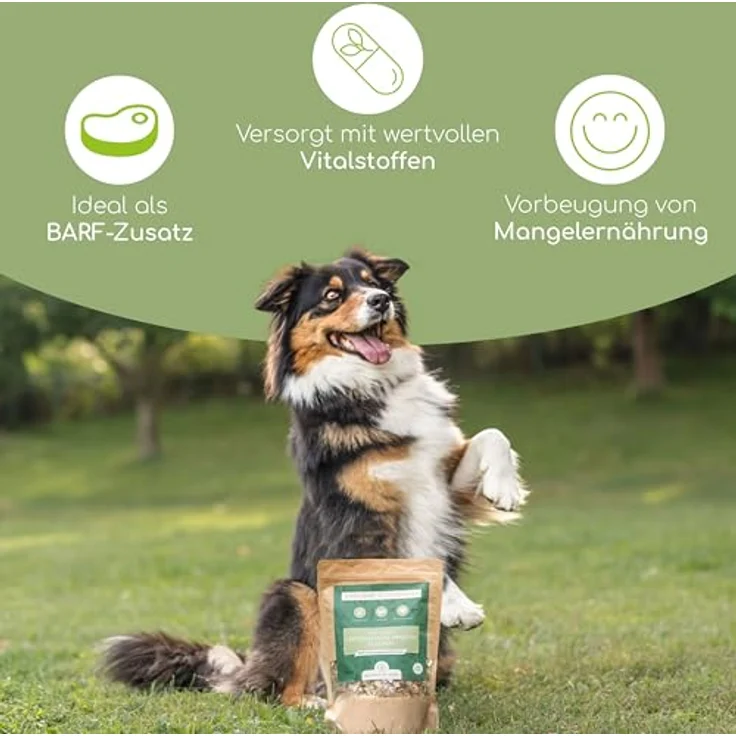 Wolfsbacher Barf Flocken Mix für Hunde – 100% natürliche Gartengemüse und Kräuter, getreidefrei, 500g – Bild 2