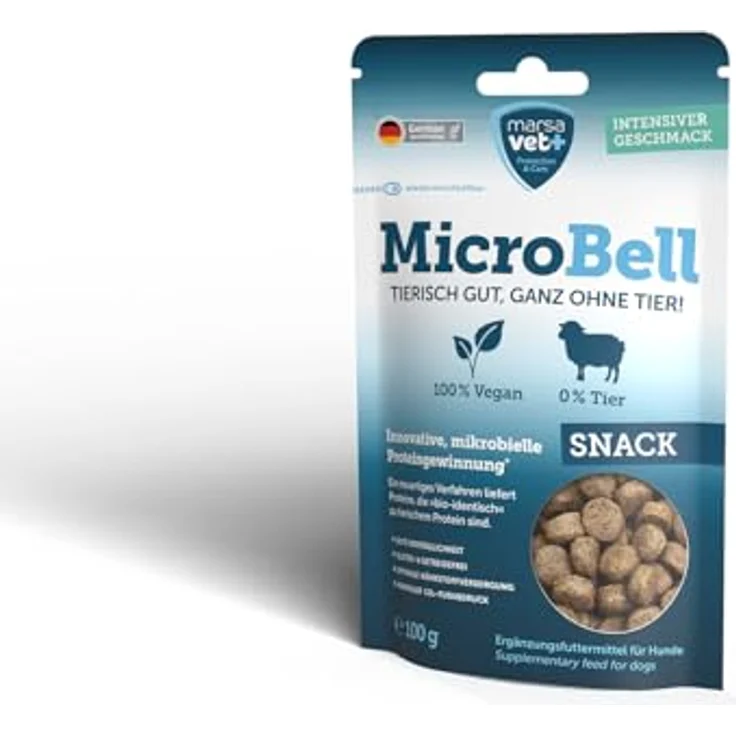 marsavet+ Marsavet MicroBell Snack – Vegane, hypoallergene Hundesnacks mit mikrobiellem Protein, gluten- und getreidefrei, 100 g – Bild 2