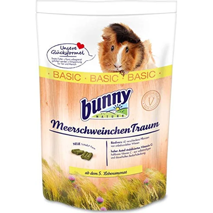 Bunny Nature MeerschweinchenTraum Basis, 4 kg hochwertiges Kleintierfutter – Bild 1