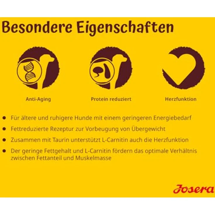 Josera All Sizes Senior Balance, Hunde-Trockenfutter für ältere Hunde mit geringem Energiebedarf, 12,5 kg – Bild 5
