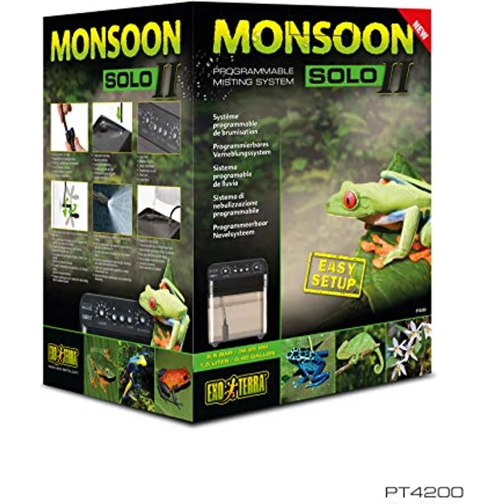 Exo Terra Monsoon Solo II, programmierbares Verneblungssystem für Terrarien, 1,5-Liter Reservoir, erweiterbar mit zusätzlicher Sprühdüse – Bild 6