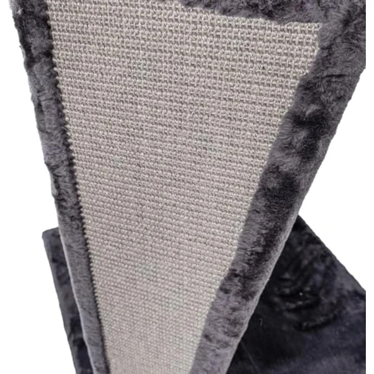 Canadian Cat Company Kratzbaum Regina XL, Kratzstamm für Katzen, anthrazit, 60 x 60 x 165 cm, mit 2 Liegemulden und 20 cm Kratzsäulen – Bild 9