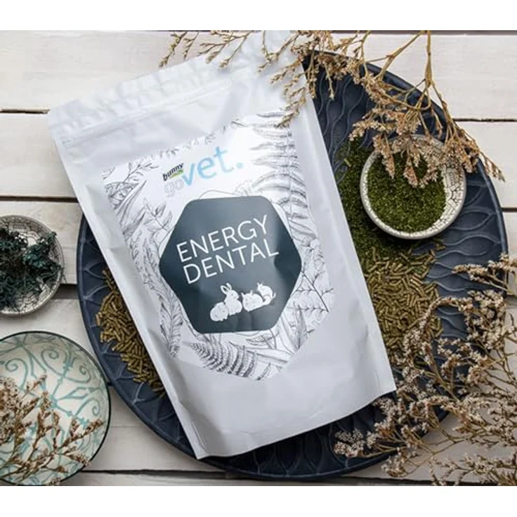 Bunny Nature goVet Energy Dental, 1,2 kg, Alleinfuttermittel für Kleintiere, ohne Zucker und Zusatzstoffe, fördert gesunden Körpergewichtsbauf – Bild 2