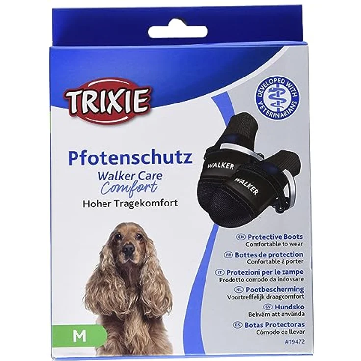Trixie Pfotenschutz Walker Care Comfort 2 Stück schwarz M – Bild 5