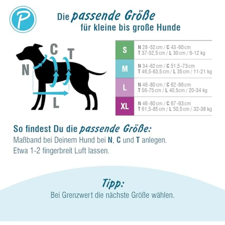 Petlando Sicherheitsgeschirr Mesh, ausbruchsicher mit extra Bauchgurt, weich gepolstert, atmungsaktiv, stufenlos verstellbar, für kleine Hunde, Petrol, Größe S – Bild 4