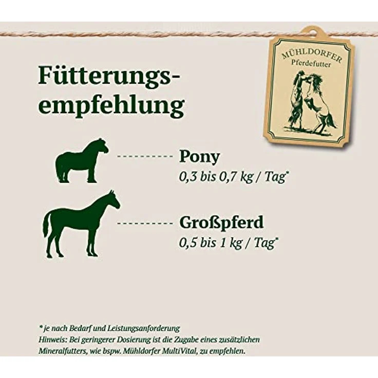 Mühldorfer Struktur Equichamp, 20 kg Vitalstoffkonzentrat mit wohltuenden Kräutern, strukturreich und vitaminisiert – Bild 5