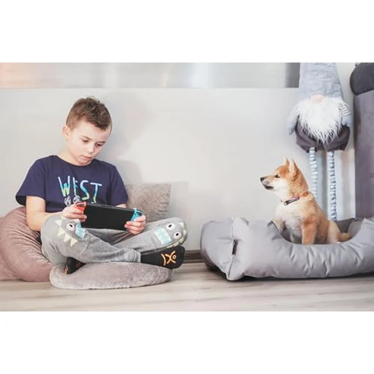 BedDog Tierbett Hundebett ZARA mit Rand, Bezug abnehmbar, pflegeleicht, komfortabel, grau – Bild 8