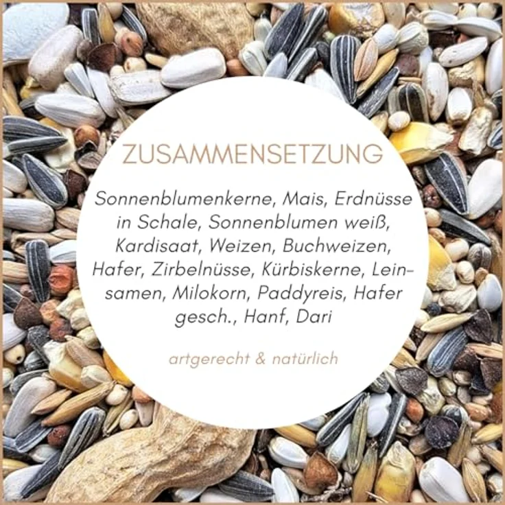 Supravit Papageienfutter 20kg, Premium Saaten- & Körnermischung für Papageien aller Arten, hochwertige Zutaten, hergestellt in Deutschland – Bild 3