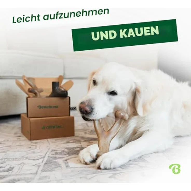 Benebone L 4er-Pack Kauspielzeuge für aggressive Kauer bis 90 lbs, mit Speck, Ahorn, Zaggler und Lachs-Aromen – Bild 2