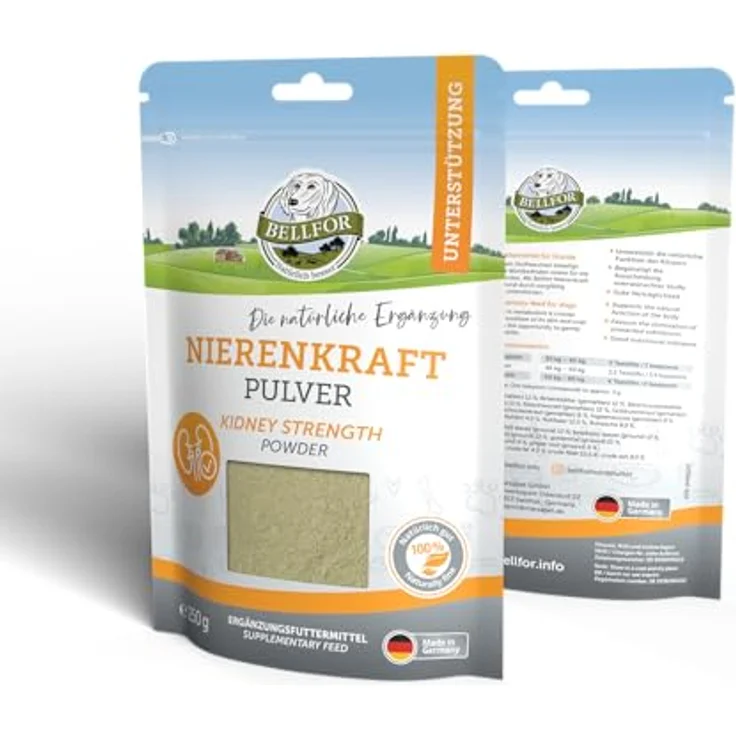 Bellfor Nierenkraft Pulver für Hunde 250g – Natürliches Ergänzungsfuttermittel zur Nierenunterstützung mit Ackerschachtelhalm und pflanzlichen Inhaltsstoffen – Bild 3