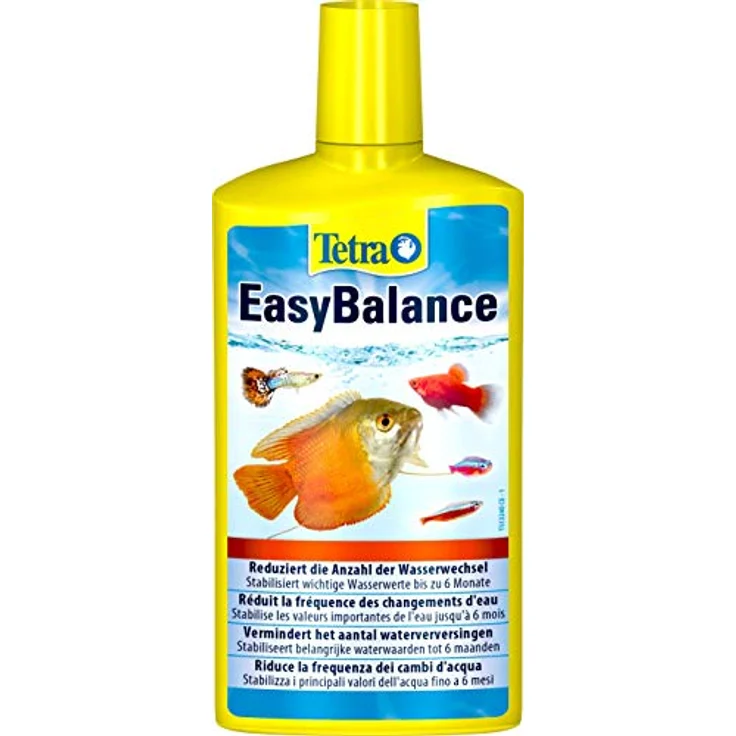 Tetra EasyBalance, Langzeitpflege für biologisch gesundes Aquariumwasser, stabilisiert KH und pH bis zu 6 Monate, 500 ml Flasche – Bild 1