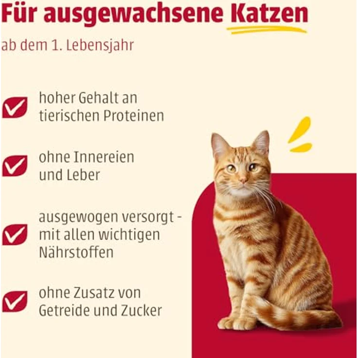 animonda Carny Adult Pure & Mild Huhn + Katzenminze, Nassfutter für sensible Katzen, ohne Getreide und Zucker, 32 x 100 g – Bild 2