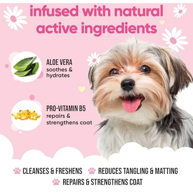 Buddycare Baby Fresh Dog Shampoo, 5L für Hunde ab 8 Wochen, mit Aloe Vera, Provitamin B5 und Babypuder-Duft – Bild 3