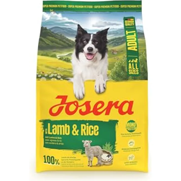 Josera Trockenfutter Hund Adult Lamm und Reis, Monoprotein mit 100% Lamm, glutenfrei, 12 kg