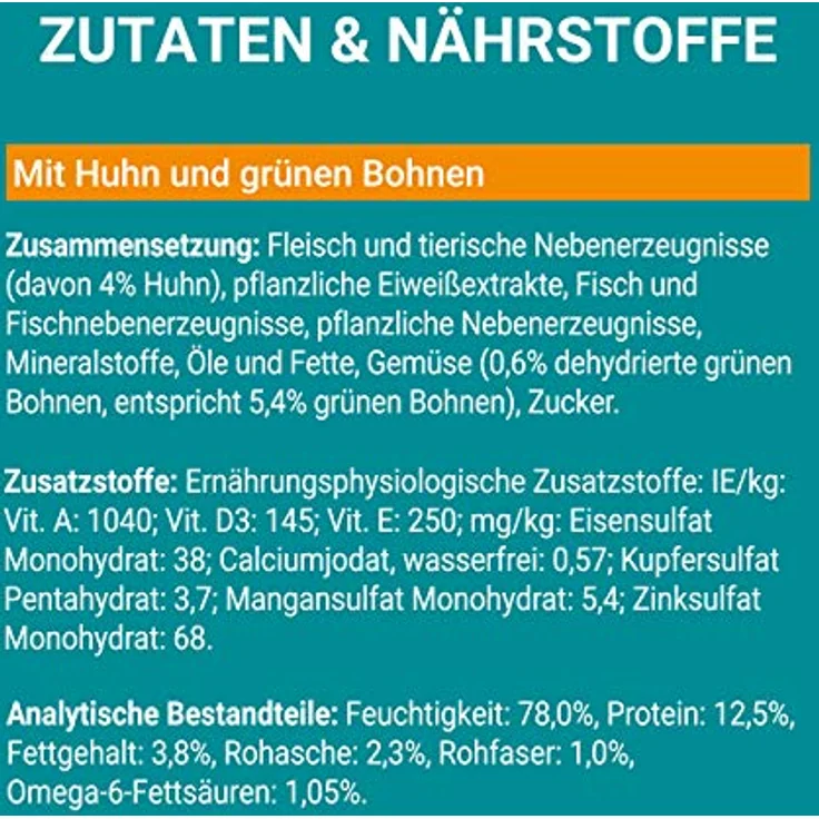 PURINA ONE Katzennassfutter mit Huhn und grünen Bohnen in Sauce, Anti-Hairball, 24er Pack (24 x 85 g Beutel) – Bild 3