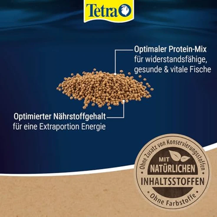 Tetra Goldfish Energy Sticks, nährstoffreiches Fischfutter für Goldfische und Kaltwasserfische, 250 ml Dose, schwimmfähig, ohne Farb- und Konservierungsstoffe – Bild 3